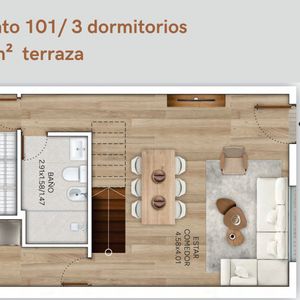 Venta Casa 3 Dorm, Terraza, Parrilla, Jacinto Vera