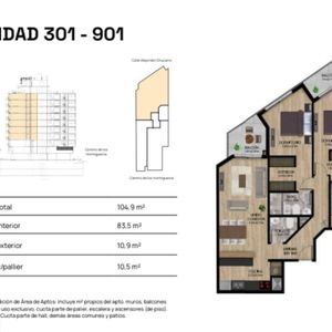 Venta Apartamento 2dorm 2b 1 Toilet Pocitos Pozo