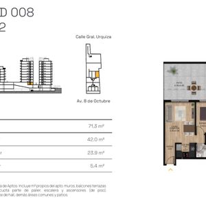 Venta Apartamento 1 Dorm Patio La Blanqueada Pozo