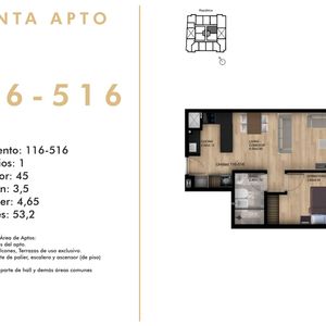 Venta Apartamento 1dorm Balcón C/renta Tres Cruces
