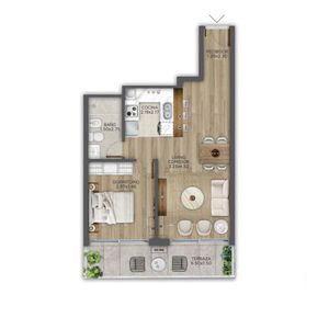 Venta Depto Premium 1 Dormitorio Pocitos Nuevo