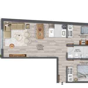 Venta Departamento 2 Dormitorios Cordon C Terraza