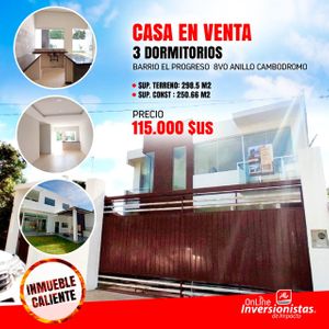 Hermosa Casa En Venta A Estrenar 8vo Anillo Cambodromo