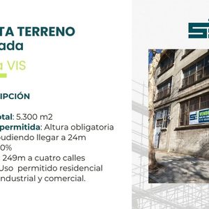 Venta Terreno En Aguada Av. Rondeau 5.300 Metros Altura 24metros