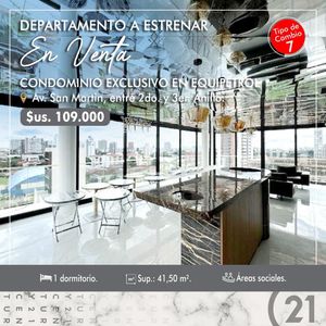 Venta Departamento De 1 Dormitorio En Spazios, Equipetrol.