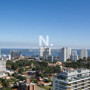 Vende Apartamento En Piso Alto, Torre Icon, Aidy Grill, Punta Del Este. Playa Brava