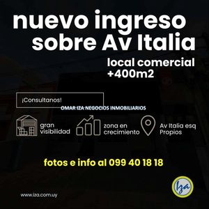 Alquiler Local Comercial Av Italia Esq Propios.