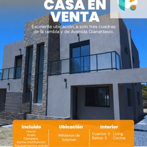 Casa En Venta 3 Dormitorios 3 Baños 2 Cocheras Ciudad De La Costa