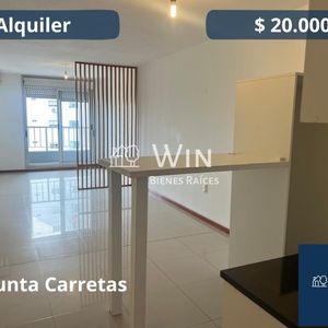 Alquiler Monoambiente Con Balcon, Luminoso, Soleado, En  Punta Carretas