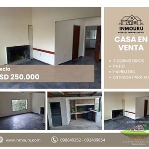 Se Vende Casa De 3 Dormitorios, Solymar Sur