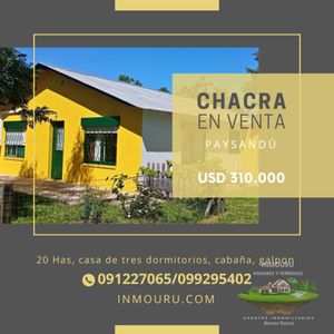 Venta De Chacra Con Casa En Paysandú
