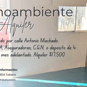 Alquiler De Monoambiente En Jacinto Vera