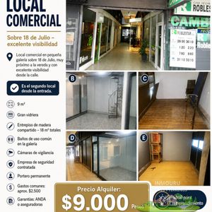 Se Alquila Local Sobre 18 De Julio En Pleno Centro