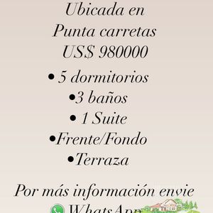 Venta De Hermosa Casa De 5 Dormitorios Ubicada En Punta Carretas
