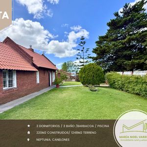 Solida Casa En Venta En Neptunia Con Gran Terreno