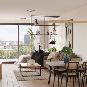 A Estrenar ! Monoambiente Con Balcón, Ley Vivienda Social, Cordon Sur