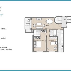Apartamento En Alquiler De 2 Dormitorios Y Cochera En Haras Del Lago (traspaso)