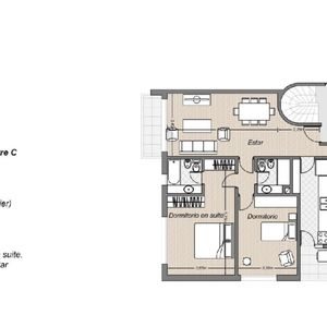 Apartamento En Alquiler De 2 Dormitorios En Haras Del Lago