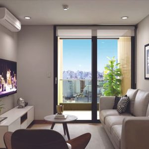 Apartamento De 1 Dormitorio Con Terraza Al Frente En Pocitos Estrena 2027