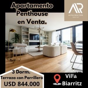 Apto. 3 Dor. Suite. Terraza Gde Con Parrillero Y Cochera. Villa Biarritz. Venta