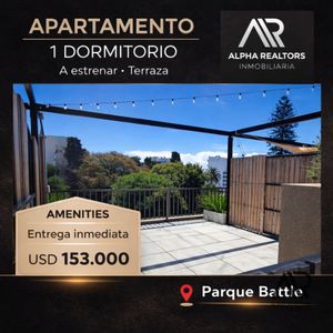 Apartamento 1 Dorm. En Venta En Parque Batlle Con Amplia Terraza Uso Exclusivo.