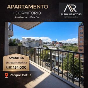 Apartamento En Venta 1 Dorm. En Parque Batlle A Estrenar.