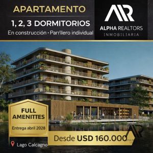 Apartaments En Venta En Lago Calcagno. 1, 2 Y 3 Dorm. Terraza Y Parrillero Excl.