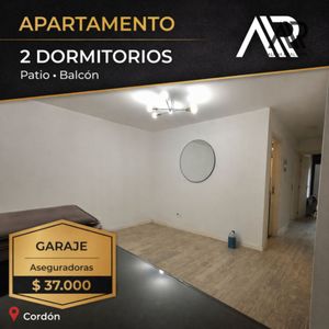 Apartamento 2 Dorm. En Alquiler C/ Cochera, Patio Y Balcón En Cordón