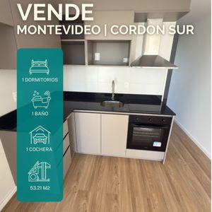 Apartamento 1 Dormitorio En Cordón Sur Con Doble Balcón Y Vista Al Mar