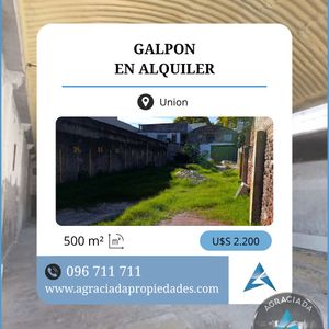 Galpón En Alquiler De 500m2 Ubicado En Unión