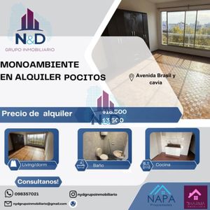 Alquiler Monoambiente Al Frente En Pocitos