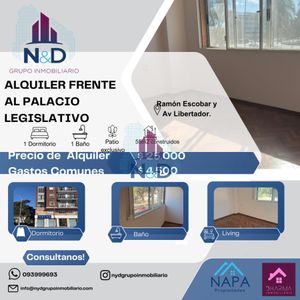 Apto En Alquiler Frente Al Palacio Legislativo De Un Dormitorio