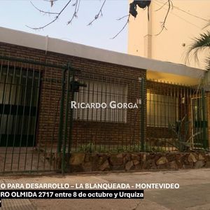 Terreno En Venta De 330m2 Para Desarrollo En La Blanqueada