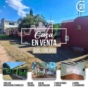 Casa En Venta, Zona Universidad Evangelica