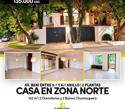  ¡casa En Venta – Zona Norte! 