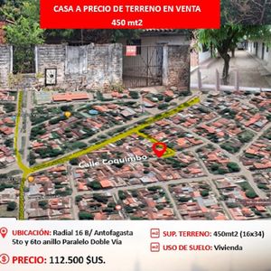 Oferta Casa  En Venta  A Precio De Terreno 