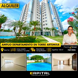 Departamento En Alquiler, Torre Artemisa, Zona Sur, Santa Cruz