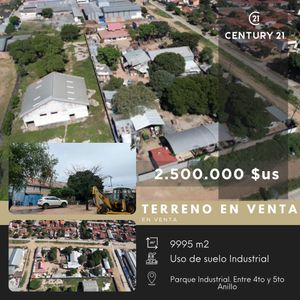 Terreno De Uso De Suelo Industrial En Venta- P. Indsutrial  4/5to Anillo 