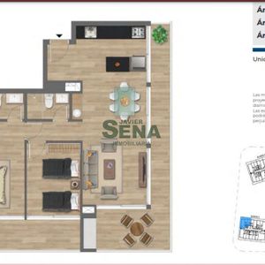 Venta De Apartamento En La Mansa, 2 Dormitorios, 2 Baños, Balcon Buena Vista.