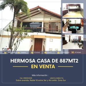 Casa Sobre Avenida De 3 Dptos Independientes Zona Sur