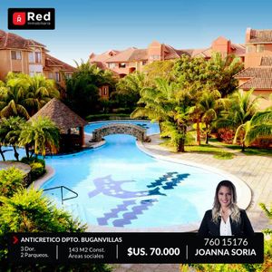 Departamento En Anticretico Duplex Condominio Hotel Buganvillas!!