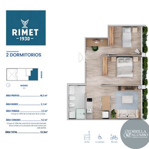 único 2 Dorm. Del Edificio | Terraza | A Estrenar | Cordón