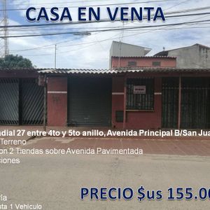 Casa En Venta Con 2 Tiendas Sobre Avenida Principal, Ideal Para Negocio