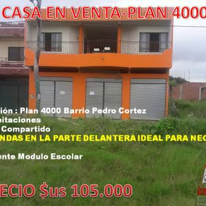 Casa En Venta Plan 4000