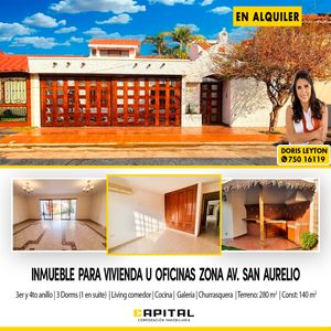 Alquilo Inmueble Para Vivienda U Oficinas