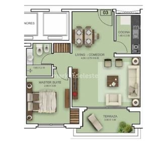 Place Lafayette I, 1 Dormitorio Piso Alto
