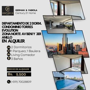 Lujoso Y Amplio Departamento En Alquiler, Av Beni