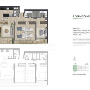 Apartamento A Estrenar Esquinero De 3 Dormitorios