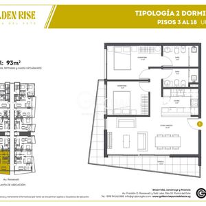 Apartamento De 2 Dormitorios En Roosevelt