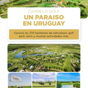 Venta Lotes (terrenos), Carmelo Golf